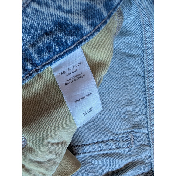 NWT Rag & Bone Shea High Rise Relax Straight Jeans Sz 34 Desiree Pearl #3B512 - Picture 13 of 13